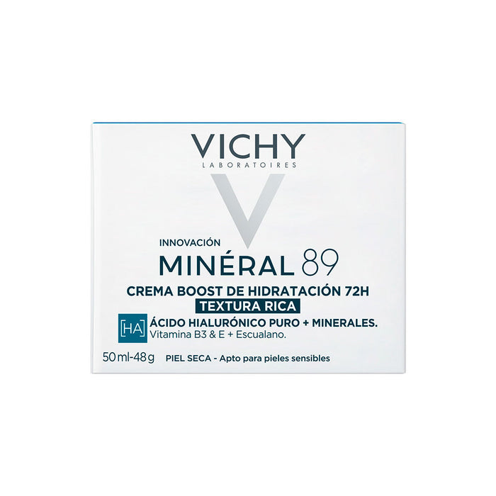 Vichy Mineral 89 Crema hidretante sin perfume -  50ml - Textura Rica