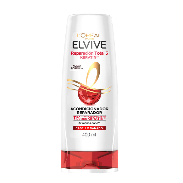 Loreal Elvive Reparacion Total 5 + Keratin Acondicionador x400ml