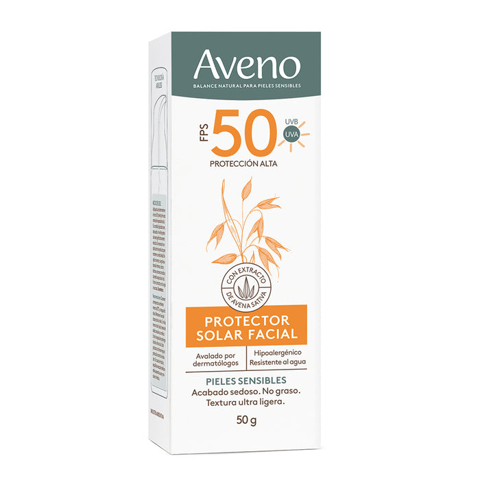 Aveno protector solar facial fps 50, 50g