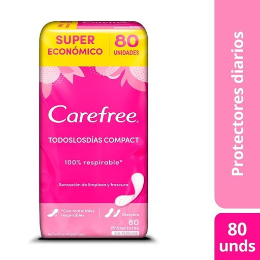 Carefree Protectores Diarios Todos Los Dias Compact x80Uni