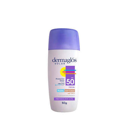 DERMAGLOS SOLAR FPS 50 FLUIDO CON COLOR TONO 2 50GR 