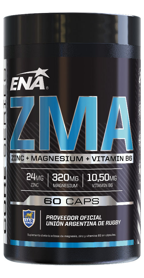 ENA ZMA Zinc, Magnesio y Vitamina B6 60 Capsulas — Farmacias Daniotti