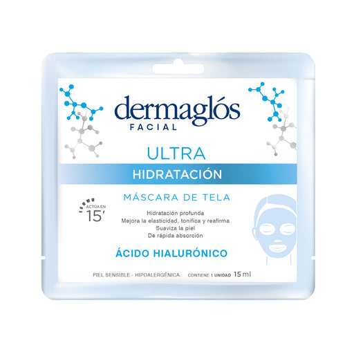 Dermaglós Facial Mascara de Tela Ultra Hidratacion