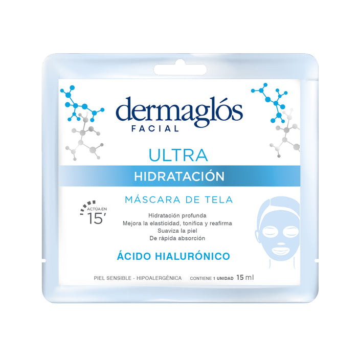 Dermaglós Facial Mascara de Tela Ultra Hidratacion