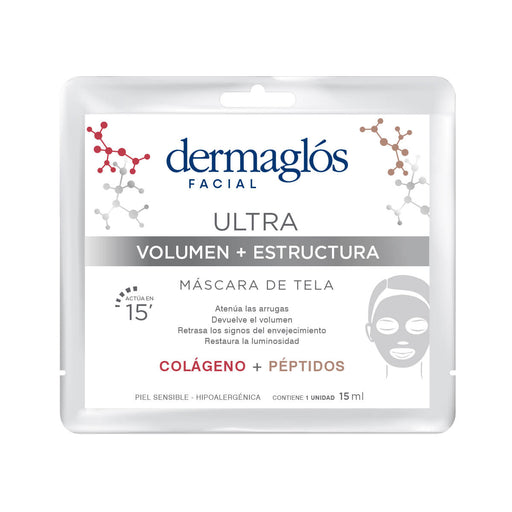 Dermaglós Facial Mascara de Tela Ultra Volumen + Estructura
