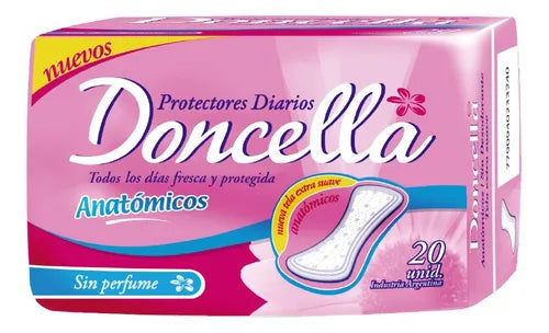 Doncella Protectores Diarios Anatomicos x20Uni 