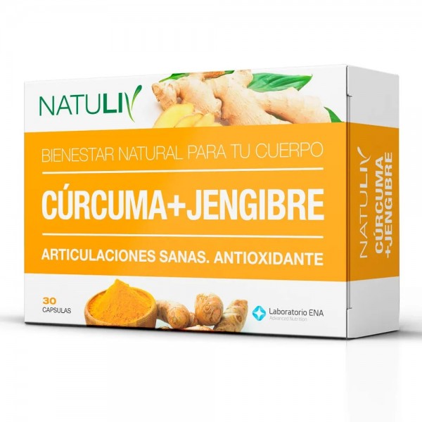 ENA Natuliv - Curcuna + Jengibre x30 capsulas