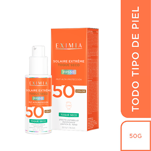 Eximia Solaire Extreme Toque Seco FPS 50 - 50 gr - con color