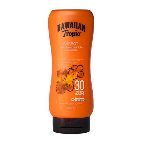 PROTECTOR SOLAR HAWAIIAN TROPIC CARROT LOCION DE ZANAHORIA FPS 30 24