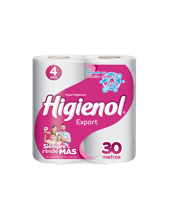 Higienol Papel Higiénico Fresh x4 rollos