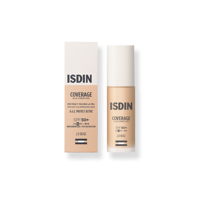 Isdin Coverage T.2 Beige SPF50+ Base Alta Cobertura 