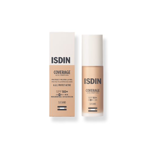 Isdin Coverage T.3 Sand SPF50+ Base Alta Cobertura 