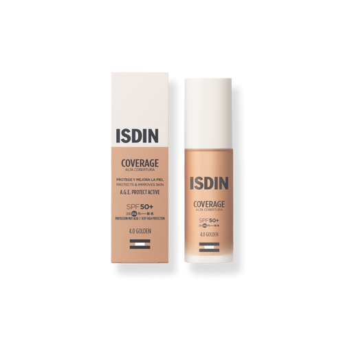 Isdin Coverage T.4 Golden SPF50+ Base Alta Cobertura 