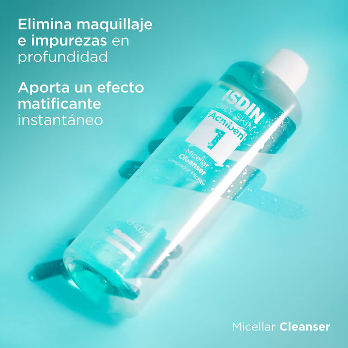 Isdin Oily Skin Acniben 1 Limpiador Micelar 400ml
