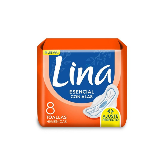 Lina Toallas Femeninas Esencial Con Alas - 8Uni