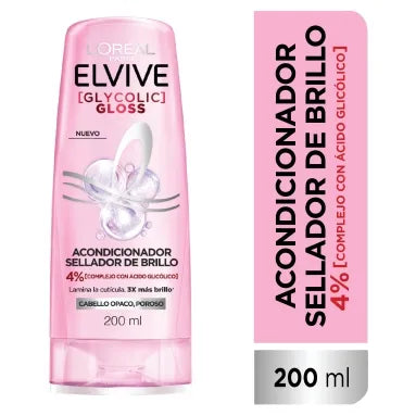 Loreal Elvive Glycolic Gloss Acondicionador x200ml 