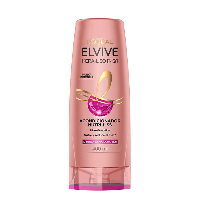 Loreal Elvive Kera Liso Acondicionador x400gr 