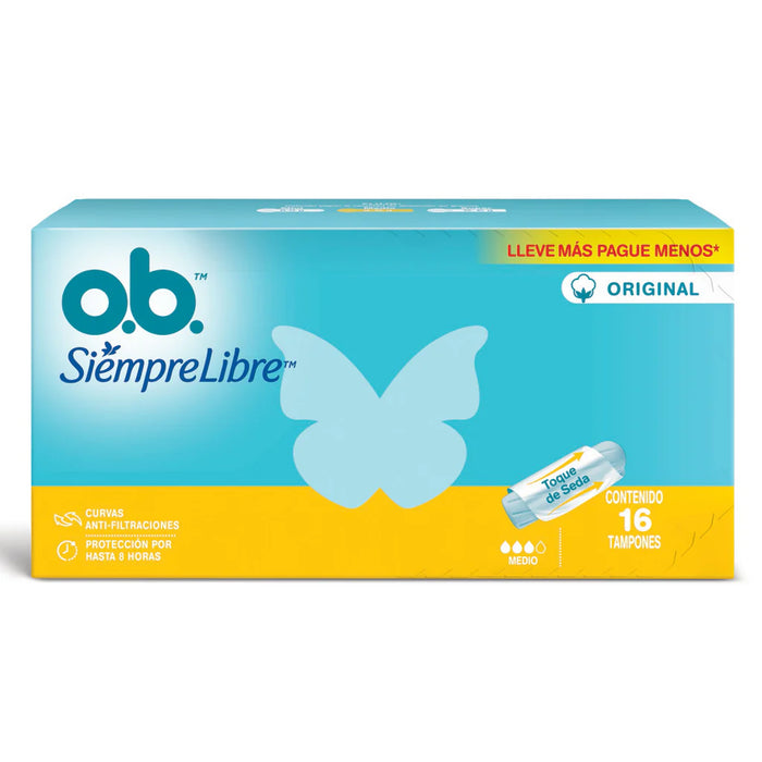 OB Siemmpre Libre Tampones Medio x16Uni