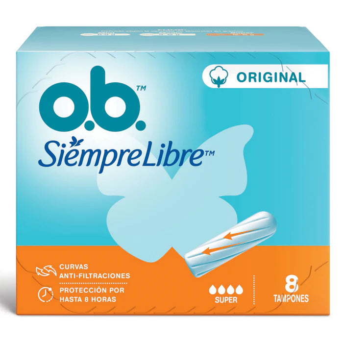 OB Siemmpre Libre Tampones Super x8Uni