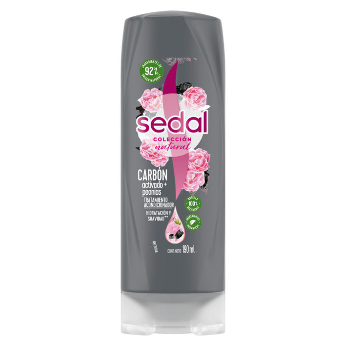 Sedal Carbon Activado + Peonias Acondicionador x190ml