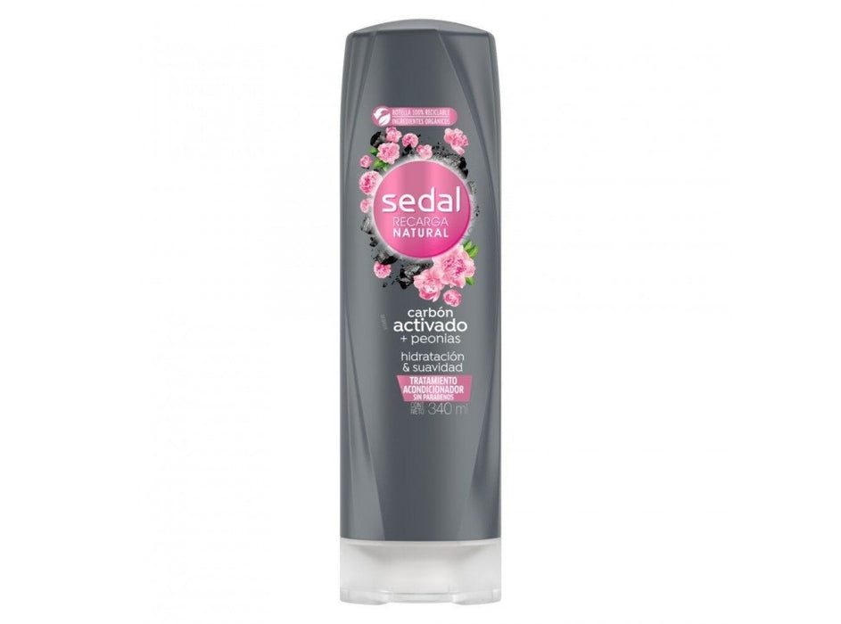 Sedal Carbon Activado + Peonias Acondicionador x340ml