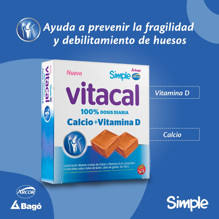 Simple Vitacal- Caramelos -Masticables - x60