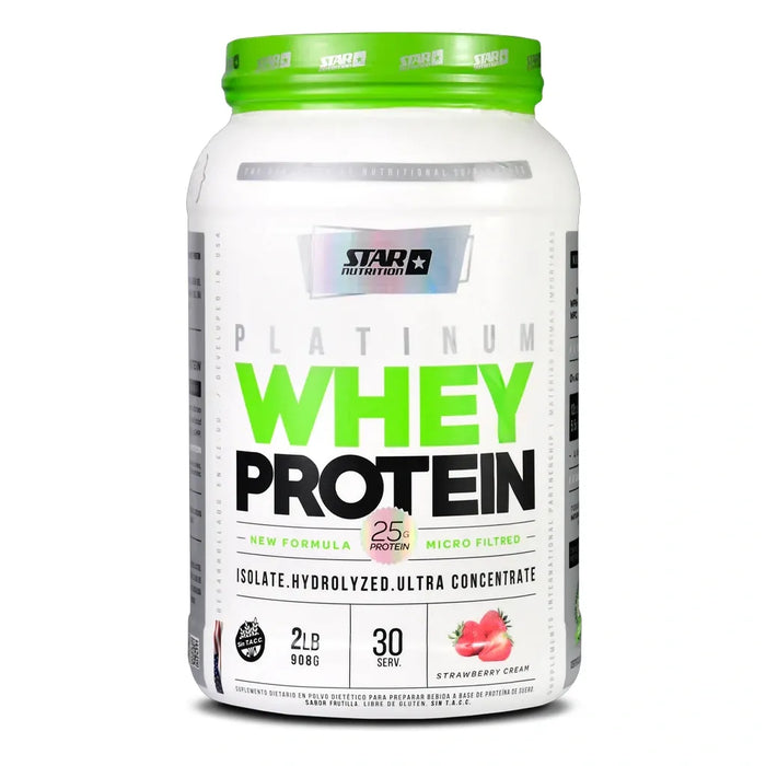 Star Nutrition - Platinum Whey Protein Frutilla x 2lb