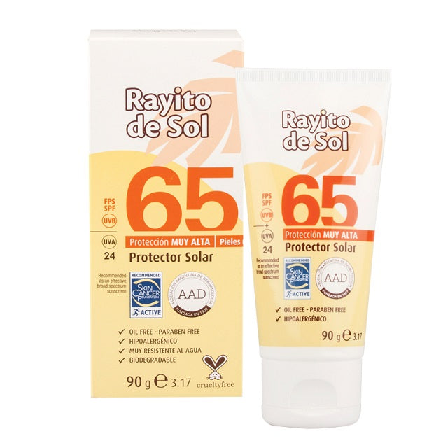 Rayito De Sol protector solar FPS 65, 90g