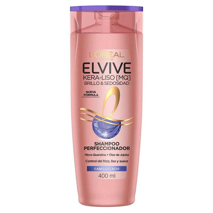 Loreal Elvive Kera-Liso Shampoo Perfeccionador 400 ml