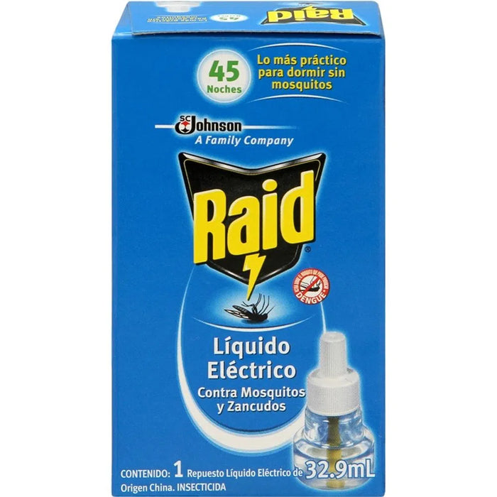 Raid Liquido Electrico contra mosquitos
