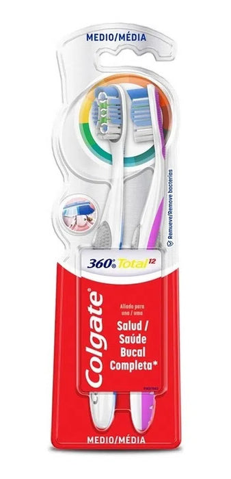 Cepillo de dientes colgate 360 medio
