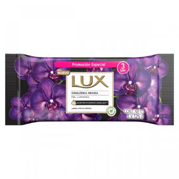 Lux orquídea negra jabón de glicerina x 3
