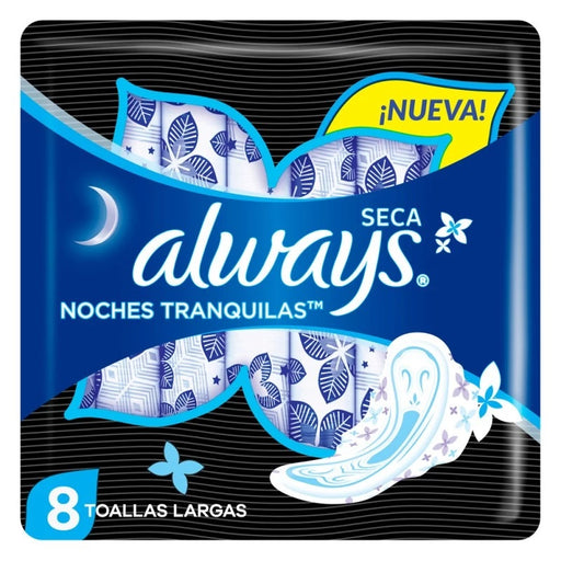 Always Toalla Noche Seca X 8 Unidades 4 X Proteccion
