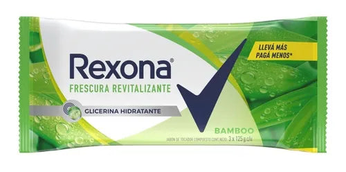 Rexona frescura revitalizante bamboo x 3
