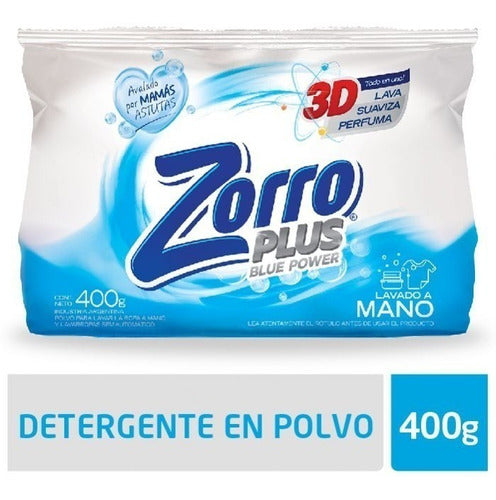Zorro plus blue power jabón en polvo 400 g