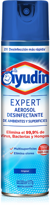 Ayudin expert aerosol desinfectante de ambientes y superficies