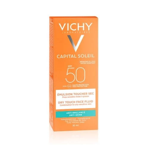 Vichy Capital Soleil Spf 50 - Toque Seco - Crema Facial - 50 Ml - Con Color