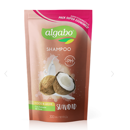 Algabo Shampoo Coco y Leche 300 ml