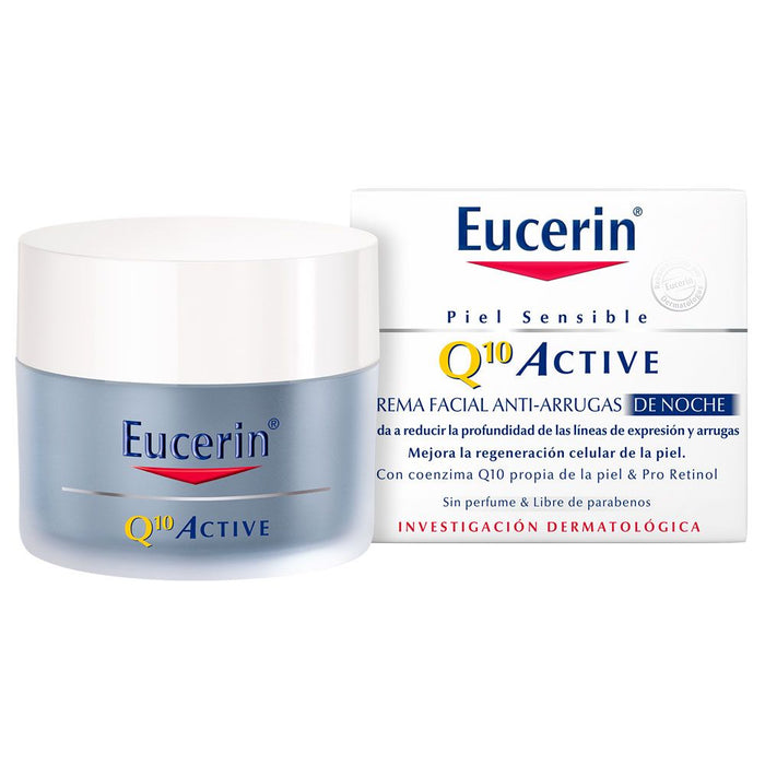 Eucerin Q10 Active de noche piel sensible 50 ml